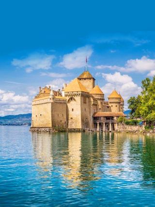 Friends travel around Europe and encounter beautiful natural landscapes