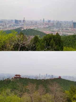 제남 시내 중심에 숨겨진 무릉도원 영웅산