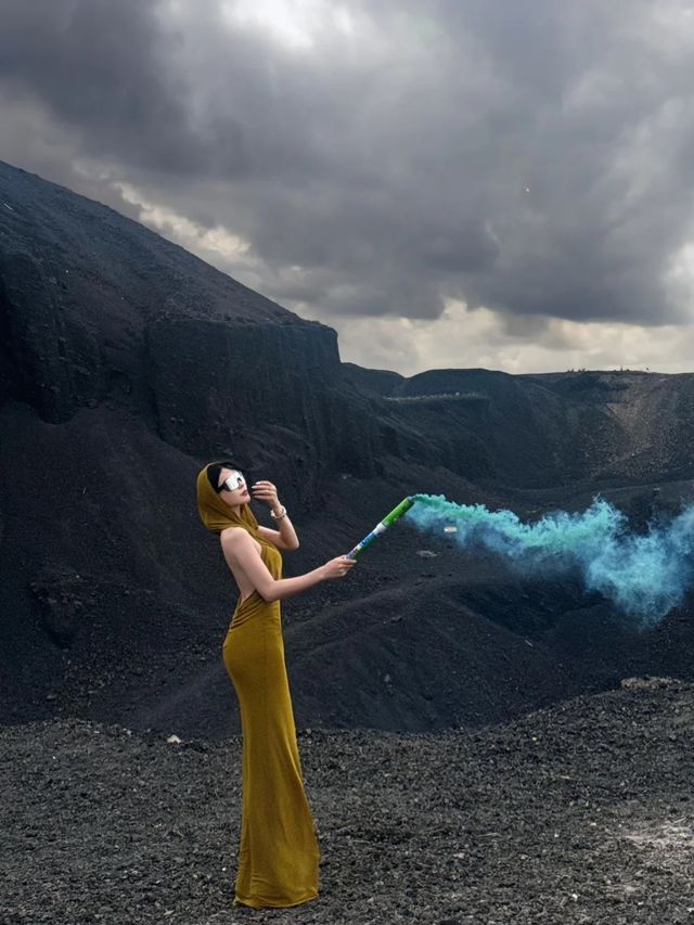 烏蘭察布火山拍到了人生照片，火山爆發！