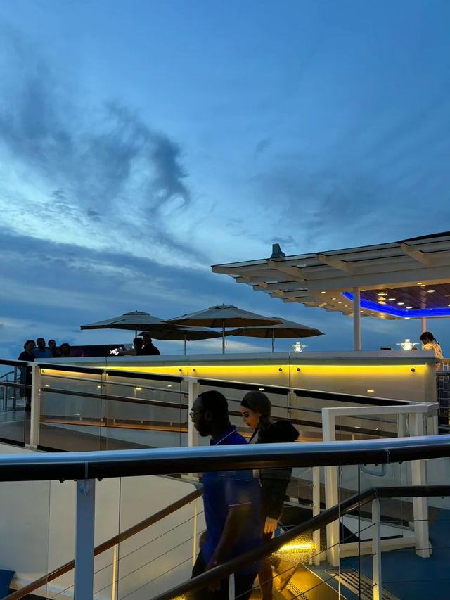 🚢 Blue Hour on Spectrum of the Seas — How could you not fall in love? 