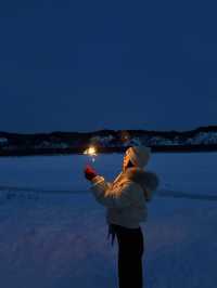 漠河冬日限定｜雪地煙花大片Get人生照片