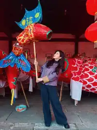 呈坎打卡|月下魚燈 徽州一夢