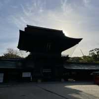 【福岡　箱崎】筥崎宮で銭洗い御神水