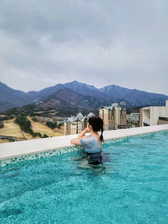 국내최고뷰 온수풀!소노펠리체델피노 인피니티풀🌊