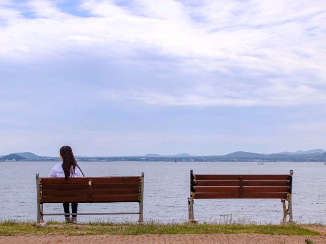너무나도 예쁜 에메랄드 해변, 우도 산호해수욕장