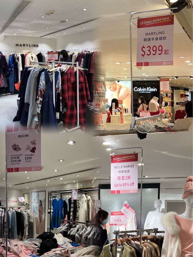 香港購物🍀尖沙咀崇光結業大減價！