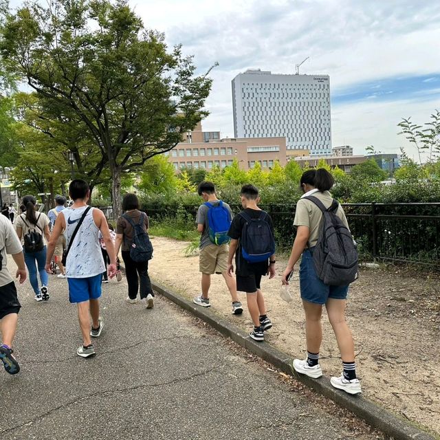 漫步大阪城公園 御座船，遊園車