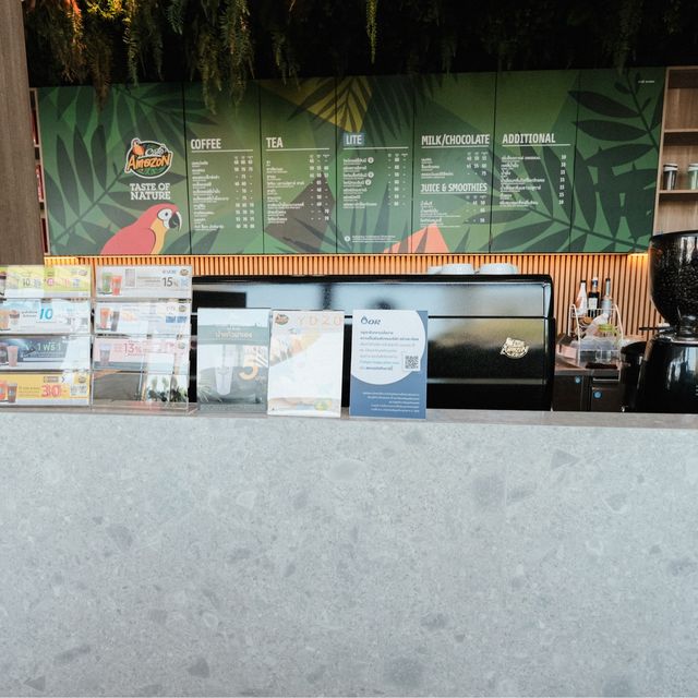 Cafe Amazon ปั๊มน้ำมัน PTT พระราม 4 กล้วยน้ำไท
