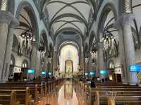 Christmas atmosphere at The Manila Cathedral 