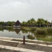 Enjoy playing at water park 