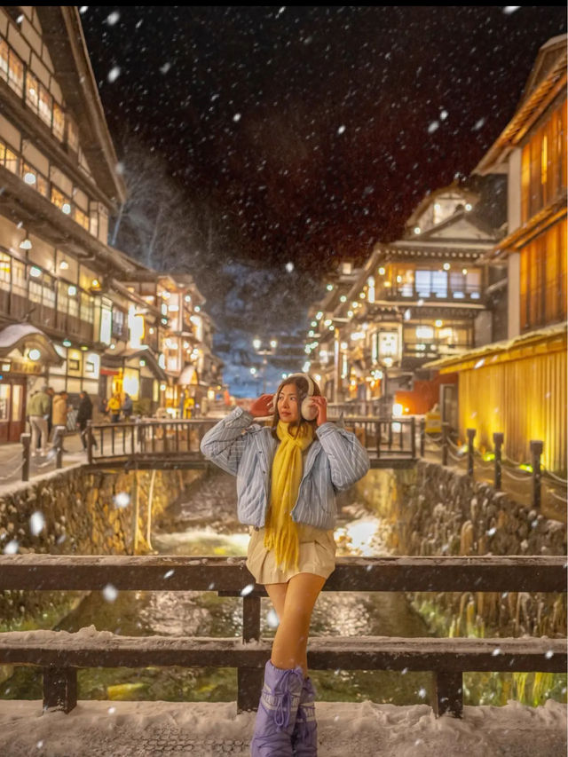 Ginzan Onsen หมู่บ้านออนเซ็นโบราณสวยมาก❄️❄️