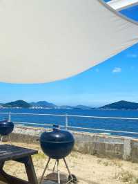 【福岡グルメ】目の前は真っ青な海と空！開放的な気分でBBQ