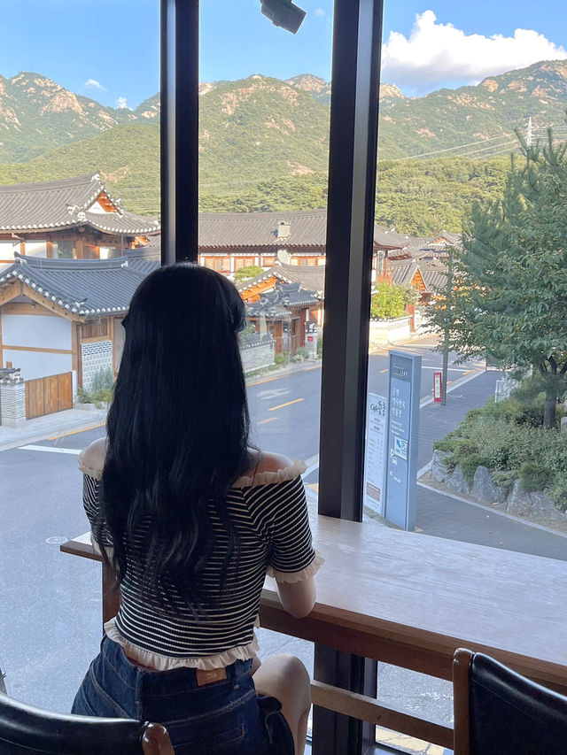 首爾人氣韓屋村景觀打卡cafe-1인 1잔