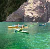Kayaking through the beautiful Emerald Cave