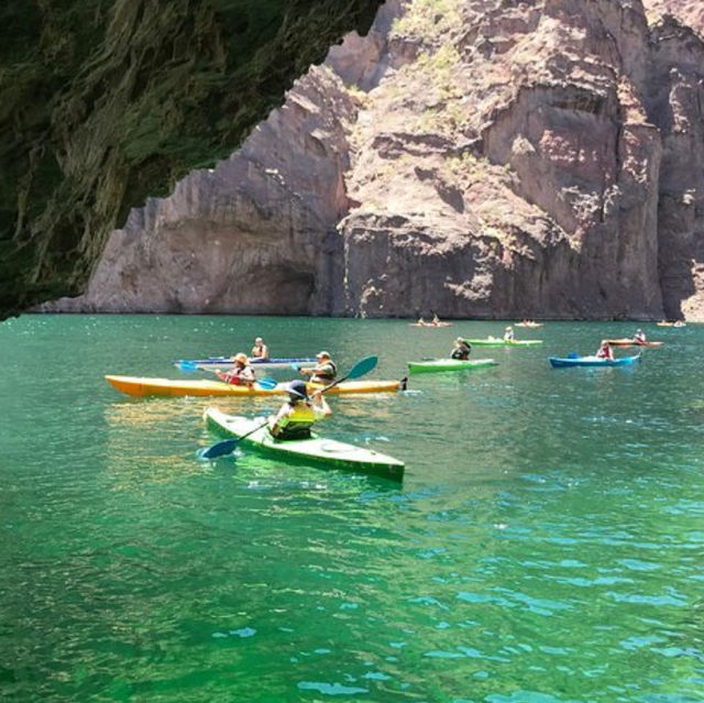 Kayaking through the beautiful Emerald Cave