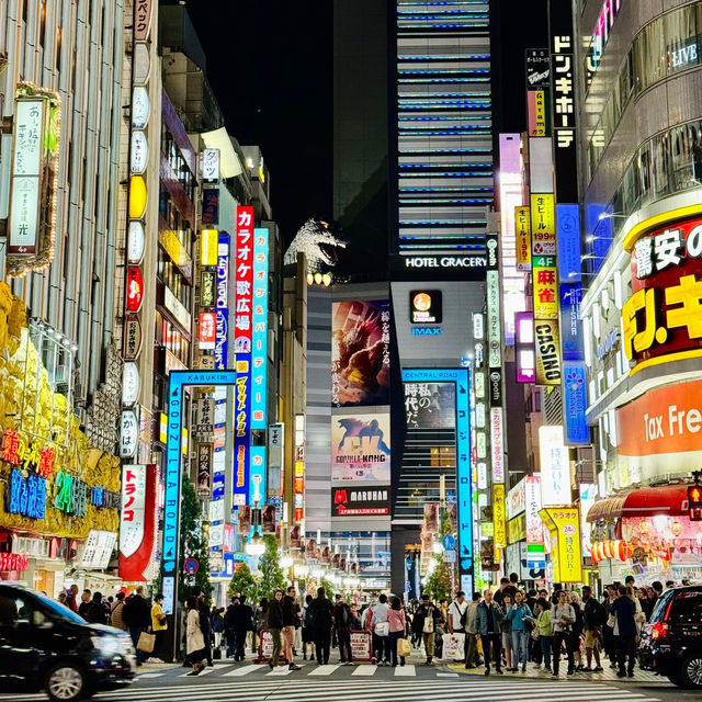เดินเที่ยวชินจูกุ ดูไฟและแสงสีในยามค่ำคืน 