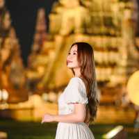 ✨ไปเที่ยว ถ่ายรูป ชมความงามวัดยามค่ำคืนที่อยุธยา