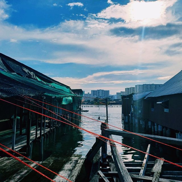 馬來西亞檳城喬治城著名標誌性景點:姓周橋Chew Jetty，拍照📸打卡好去處