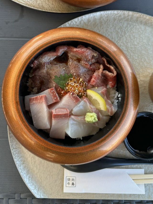 【淡路島】海を眺めながら淡路牛と新鮮な地魚を堪能できる丼屋&焼肉屋