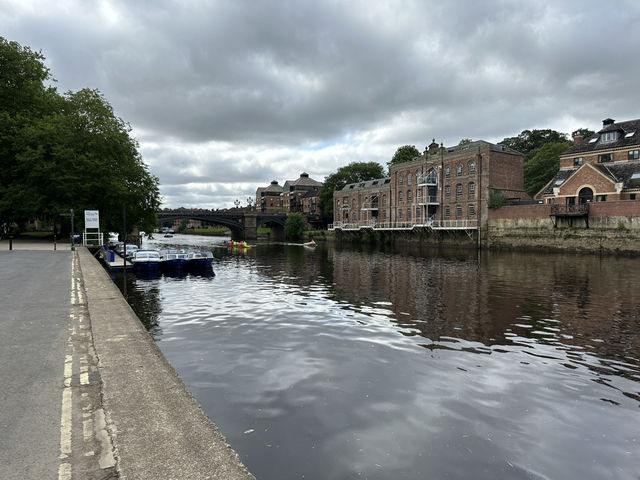 Strolling along the river in York