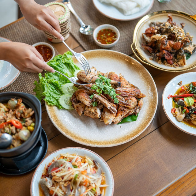 ร้านอร่อยศาลายา จัดเต็มอาหารป่า / อีสาน 😋