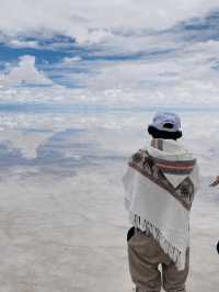 Paisaje magnífico, Salar de Uyuni. 夢の景色、ウユニ塩湖