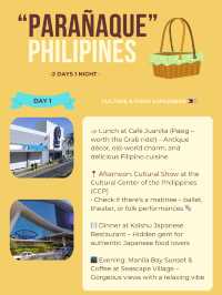 Parañaque itinerary 