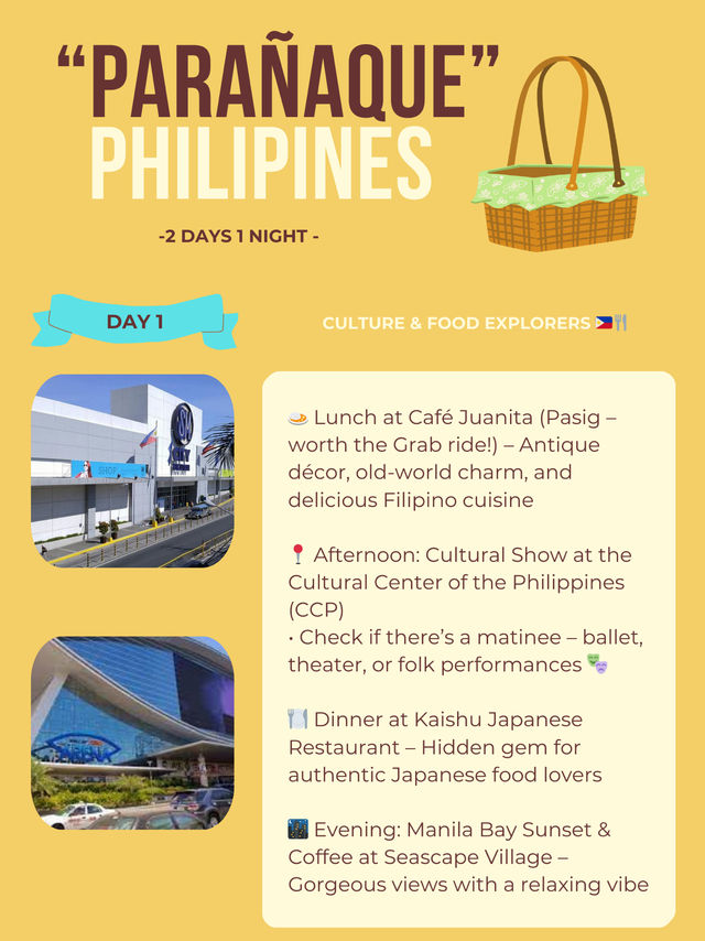 Parañaque itinerary 