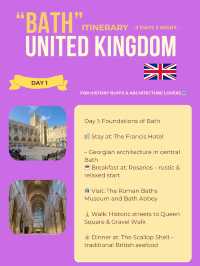 Bath 3-days itinerary 
