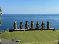 🗿 Moai Statues by the Sea – Our Fun Day at Sun Messe Nichinan