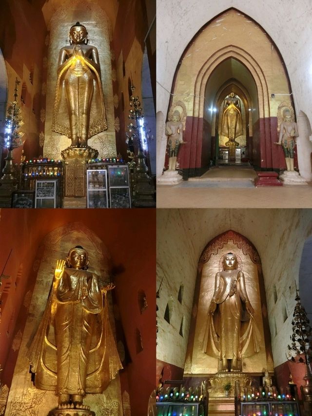 【ミャンマー🇲🇲バガン】東西南北4体の黄金仏像アーナンダ寺院