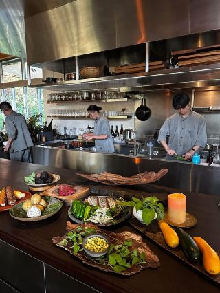 Tokyo's Hidden Forest Dining Table in Chofu City