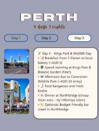 💸 4-Day Budget Trip to Perth