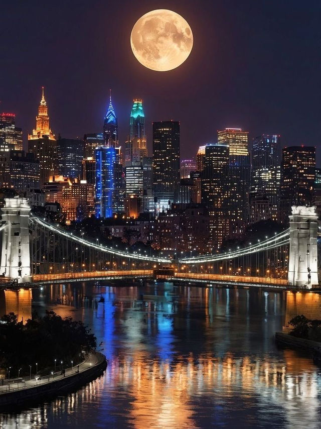 NEW YORK – MANHATTAN SKYLINE AT NIGHT NEW YORK – MANHATTAN SKYLINE AT NIGHT