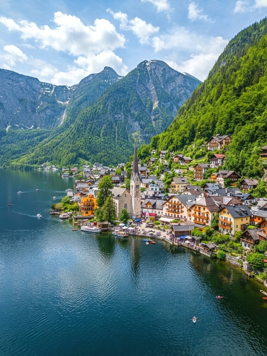 Hallstatt, nằm ở vùng Salzkammergut thuộc Thượng Áo, Áo, được biết đến là một trong những "thị trấn đẹp nhất thế giới". Nơi đây có những hồ nước, vách đá, kiến ​​trúc thị trấn cổ tích, quần thể kiến ​​trúc tựa vào núi và sông, nước hồ xanh biếc và những đỉnh núi phủ tuyết trắng còn sót lại, giống như một xứ sở thần tiên trong truyện cổ tích. Cho dù bạn thích chụp ảnh, thư giãn hay tìm hiểu về lịch sử và văn hóa, bạn sẽ không thất vọng khi đến đây.

Các tuyến tham quan được đề xuất:
Từ trung tâm thị trấn, hãy đi bộ chậm rãi dọc theo con đường ven hồ trước khi đến điểm chụp ảnh nổi tiếng nhất trong thị trấn – "Đài quan sát thị trấn ven hồ đẹp nhất thế giới". Trên đường đi, chúng ta sẽ đi qua nhiều tòa nhà, nhà thờ và cửa hàng nhỏ đầy màu sắc theo phong cách Áo, với tầm nhìn ra hồ và những ngọn núi xa xa làm nền. Sau đó, đi bộ lên đồi (có thể đi cáp treo) để tham quan Di sản Thế giới – Mỏ đá cuội Hallstatt, khám phá Bảo tàng Đá cuội và Cầu đi bộ trên không nhìn ra toàn cảnh Hồ Hallstatt và thị trấn.

Những địa điểm check-in không thể bỏ qua:
1. Đài quan sát bên hồ – Nơi có góc chụp ảnh toàn cảnh đẹp nhất thị trấn, vô cùng thơ mộng dù là sáng sớm, hoàng hôn hay giờ sương mù.

2. Quảng trường Chợ – Địa điểm sôi động nhất thị trấn, được bao quanh bởi những ngôi nhà truyền thống đầy màu sắc, lý tưởng để chụp ảnh.

3. Nhà thờ Lutheran – Nhà thờ có tháp chuông bên hồ với dãy núi Alps phủ tuyết trắng phía sau, biểu tượng đẹp nhất của thị trấn từ gần đến xa.

Mẹo khi tham quan:
1. Nên đến sớm hoặc muộn vào buổi tối để tránh đám đông khách du lịch và tận hưởng không khí yên tĩnh nhất của thị trấn.

2. Thị trấn nhỏ và toàn bộ chuyến tham quan có thể hoàn thành bằng cách đi bộ. Để có trải nghiệm sâu sắc hơn, bạn có thể thuê xe đạp hoặc đi thuyền dọc theo hồ.

3. Nên đặt vé trực tuyến trước cho chuyến tham quan mỏ muối, vì sẽ có hàng dài người xếp hàng vào mùa cao điểm.

4. Có ít lựa chọn nhà hàng hơn, tốt nhất nên đặt bàn sớm vào các ngày lễ, vì sẽ đông đúc sau buổi trưa. 5. Nên mang giày thoải mái, một số đoạn đường lên dốc khá dốc, đường mòn có những lối đi lát đá nên cẩn thận để tránh trơn trượt.

Lưu ý: - Thị trấn là Di sản Thế giới và rất chú trọng bảo tồn.

· Một số cơ sở có thể đóng cửa hoặc giảm giờ mở cửa trong mùa đông, vì vậy nên kiểm tra trước.

· Thời tiết bên hồ thay đổi nhanh chóng, vì vậy hãy nhớ mang theo áo khoác hoặc đồ đi mưa.

Bốn mùa ở Hallstatt đều có vẻ đẹp riêng. Cho dù là màu trắng khi tuyết rơi hay mặt hồ phản chiếu bầu trời xanh vào mùa xuân và mùa hè, phong cảnh đều khó quên. Nếu bạn không vội, nên ở lại một đêm để trải nghiệm khung cảnh hồ yên bình hoàn toàn khác biệt so với ban ngày.

Chủ đề: #Halstatt #Du lịch Áo #Thị trấn cổ tích châu Âu #Bên hồ đẹp nhất thế giới #Khám phá mỏ muối