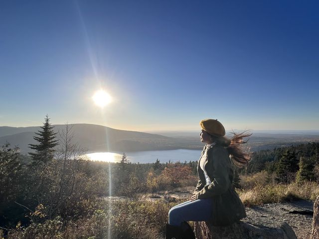 Fall: Sunrise at Cadillac Mountain in Maine