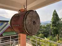 Stunning golden temple in Ranong