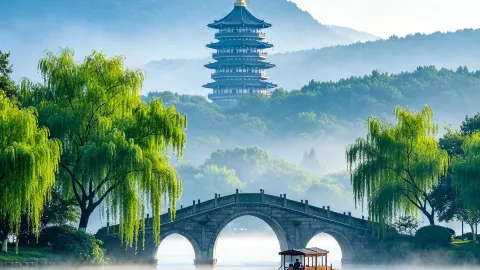 🍃🏯 Jelajahi Hangzhou: Pemandangan Menakjubkan, Objek Wisata Wajib Dikunjungi & Tips Perjalanan! | Tautan di Bawah 👇 — traveler post in Shanghai