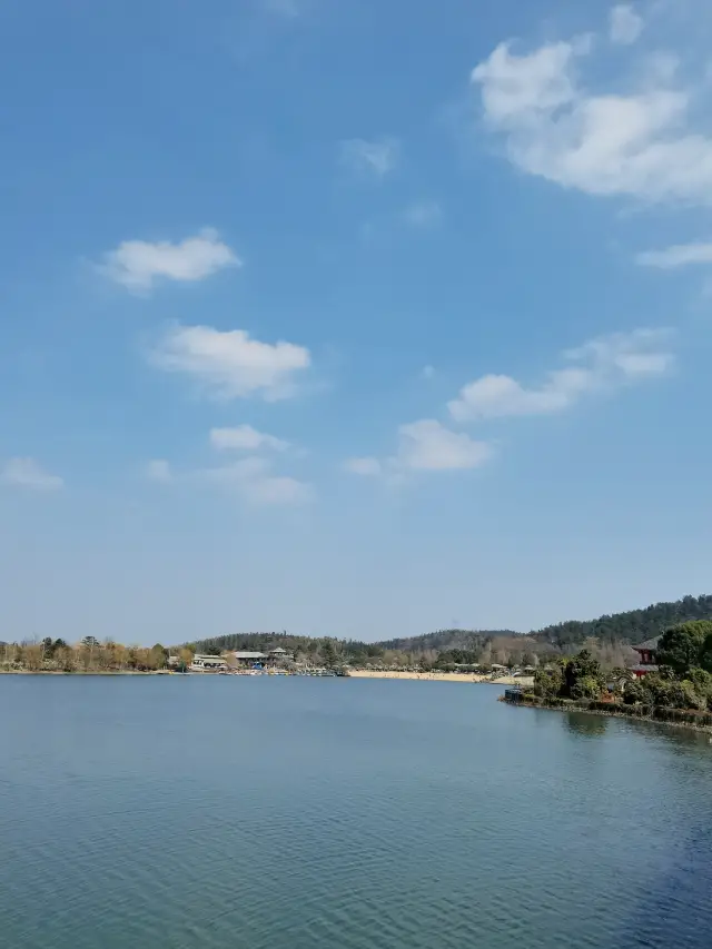 南京空氣好，景色好！銀杏湖如畫春天