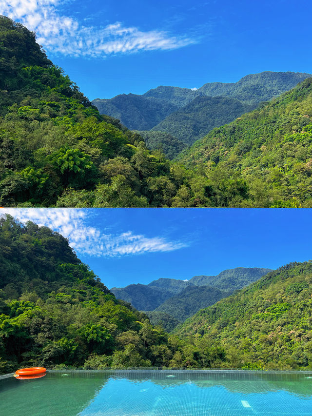 峨眉旅遊｜我在峨眉山上喝咖啡，這山景太美了吧！。