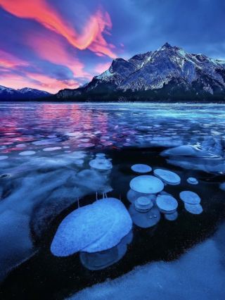 Jasper Blue Ice Cave, Canada