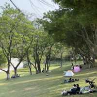 在中山！！假期來金鐘湖公園吸吸氧😌