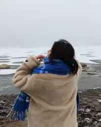 情書同款雪景甘孜紅海子下了一場大雪