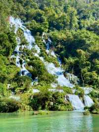 荔波小七孔3小時快速玩!! 我們提前一晚入住的施柏閣酒店~ 酒店VIP入口出發 步行至大七孔古橋