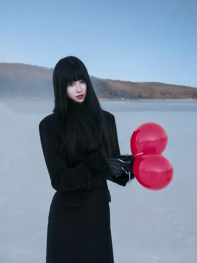 淨月潭大雪坡！太出片了！