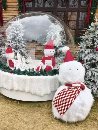 Who knows! Petting pets and drinking coffee in the snow, and even winning a blind box!