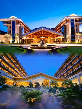 Nanning 1h Direct! Fusui Leyang Hotel Brings the Waterfall Pool into the Garden