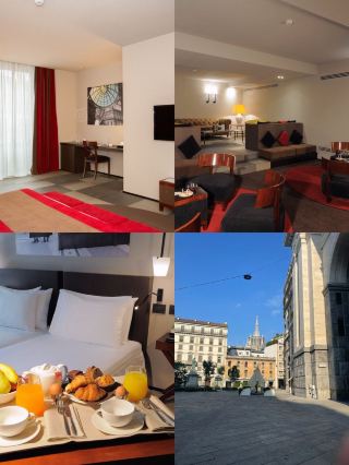 โรงแรม Ambasciatori ในมิลานที่ตั้งอยู่ใจกลางเมือง