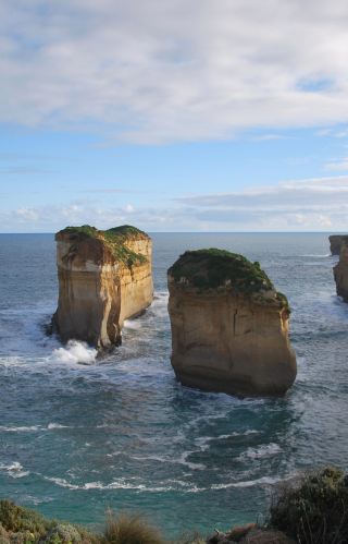 Australia Melbourne Great Ocean Road The Twelve Apostles on the Sea Pristine Meadows Helicopter