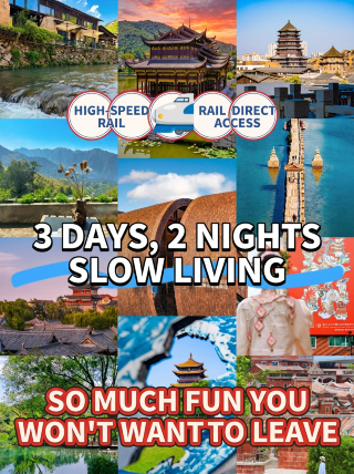 High-speed rail direct to 4 charming small towns | 3 days 2 nights of slow living